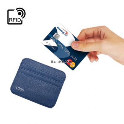 LLS RFID Safe 6 Slot Extra Slim G.Leather Travel Wallet